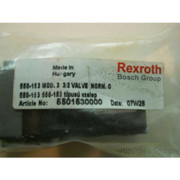 New Canada Germany Rexroth 3/2 Pneumatic Valve, Normally Open, 550-153, 5501530000