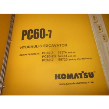 Komatsu Kenya  PC60-7 Hydraulic Excavator Service Repair Manual