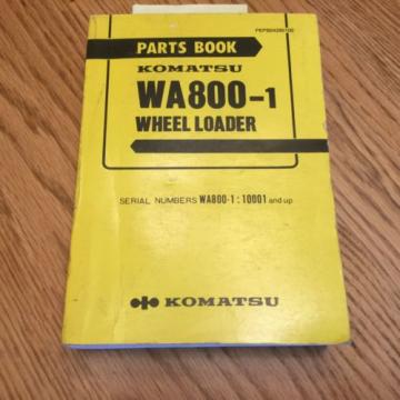 Komatsu Libya  WA800-1 PARTS MANUAL BOOK CATALOG WHEEL LOADER PEPB04280100 GUIDE LIST