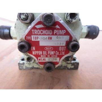 NOP Cuba  Nippon Oil Pump Trochoid pump TOP-204HW GVB WORKING BEFORE REMOVAL