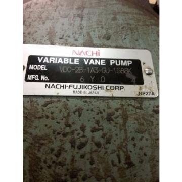 Nachi Haiti  Variable Vane Pump Motor_VDC-2B-1A3-GU1588_LTIS85-NR_UVD-2A-A3-3.7-4-1188A