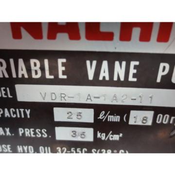 NACHI VARIABLE VANE PUMP VDR-1A-1A2-11