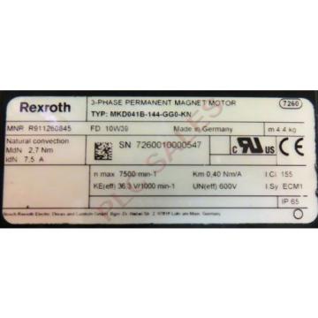 REXROTH Cambodia  MKD041B-144-GG0-KN  |  Permanant Magnet Servo Motor  Origin