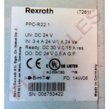 BOSCH Croatia  REXROTH PPC-R221N-T-V2-NN-NN-FW  |  Servo Controller - Mfg 2014  Origin