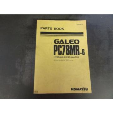 Komatsu Algeria  PC78MR-6 Hydraulic Excavator Parts Book