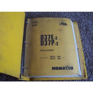 Komatsu Latvia  D37E-2 D37P-2 1501- Bulldozer Dozer Factory Parts Catalog Manual Manual