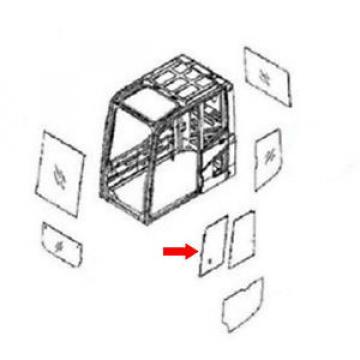 20Y-54-35831 Dominica  Front Door Slider Glass Fits Komatsu Excavator PC210-6K PC120-6