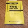 Komatsu Libya  WA800-1 PARTS MANUAL BOOK CATALOG WHEEL LOADER PEPB04280100 GUIDE LIST #1 small image