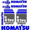 Komatsu Faroe Islands  Decals for Backhoes, Wheel Loaders, Dozers, Mini-excavators, and Dumps