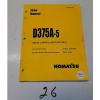 Komatsu Korea-North  D375A-5 Radio-Control Specification Service Printed Manual