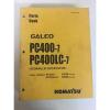 Galeo Kuwait  Komatsu PC400-7 PC400LC-7 Hydraulic Excavator Parts Book #1 small image