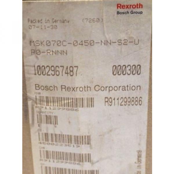 Origin Kenya  BOSCH REXROTH MSK070C-0450-NN-S2-UPO-RNNN SERVO MOTOR MSK070C0450NNS2UPORNNN #3 image