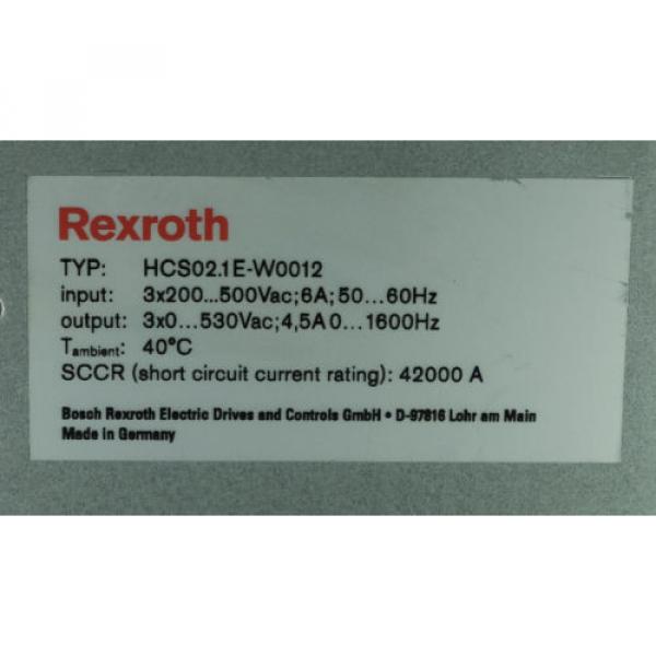 Rexroth Dutch India Indra Drive C/ Typ: HCS02.1E-W0012 #2 image