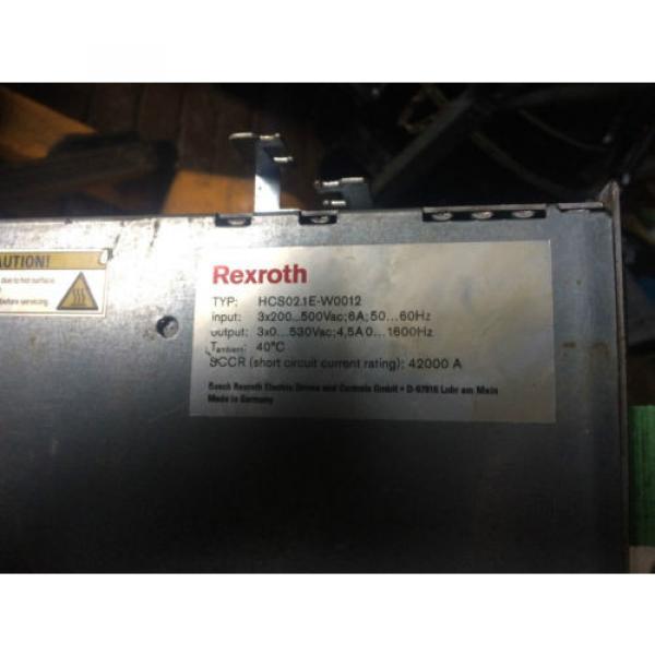 BOSCH Canada Mexico REXROTH IndraDrive HCS02.1E-W0012-A-03-NNNN #4 image