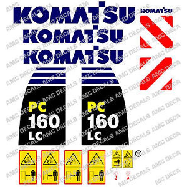 KOMATSU Gibraltar  PC160LC -8 DIGGER DECAL STICKER SET #1 image