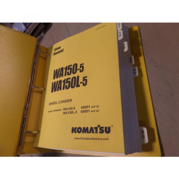 KOMATSU Equatorial Guinea  WA150-5 WA150L-5 WHEEL LOADER SHOP MANUAL S/N 65001 &amp; UP #3 image