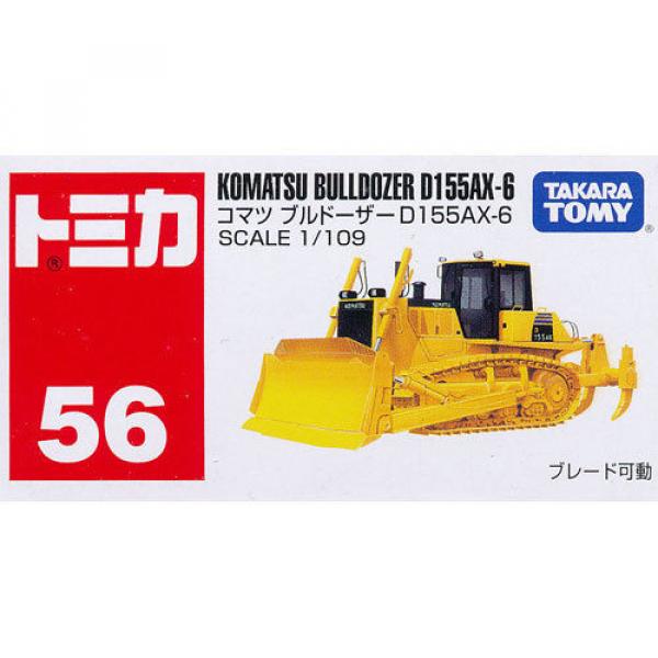 Takara Ghana  Tomy Tomica #56 Komatsu Bulldozer D155AX-6 1/109 Diecast Toy Car JAPAN #1 image