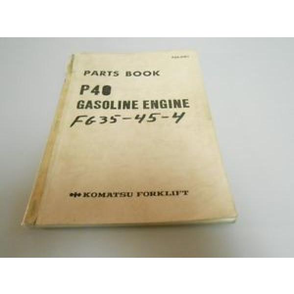 Komatsu Grenada  Forklift P40 Gasoline Engine Parts Book # P40-PNE1 #1 image