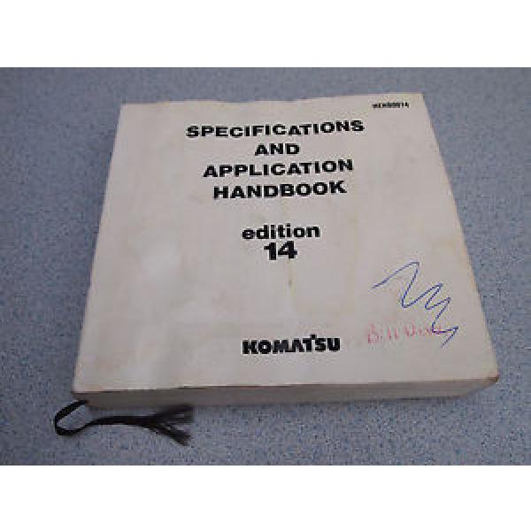 KOMATSU Egypt  Specification Application HANDBOOK Manual 14th EDITION 1992 #1 image