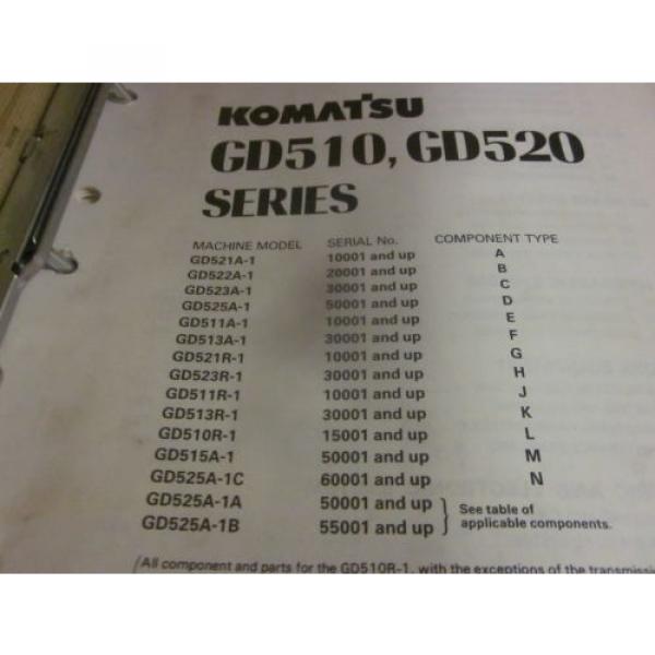 Komatsu India  GD510 GD520 Series Motor Grader Repair Shop Manual #2 image