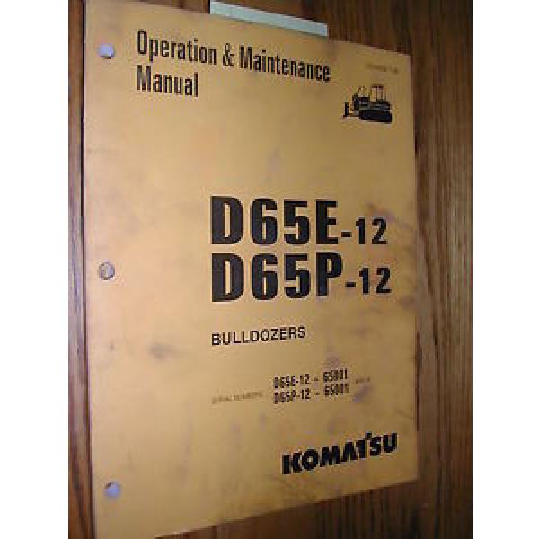 Komatsu Czech Republic  D65E-12 D65P-12 OPERATION MAINTENANCE MANUAL BULLDOZER DOZER OPERATOR #1 image