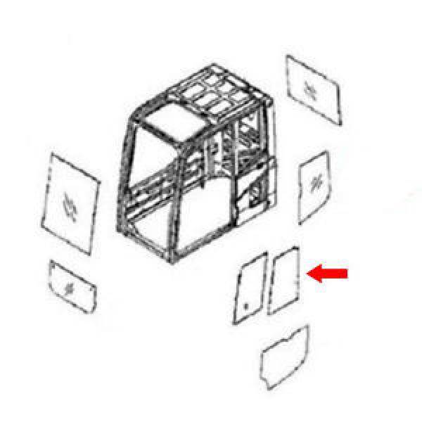 20Y-54-52840 French Guiana  Rear Door Slider Glass Fits Komatsu Excavator PC290NLC-6K PC130-6K #1 image