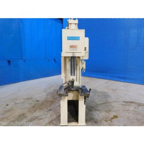 35 Ton Abex-Denison Multipress #F-W2L-3515M Hydraulic C- Frame Press, S/N 27140 #1 image