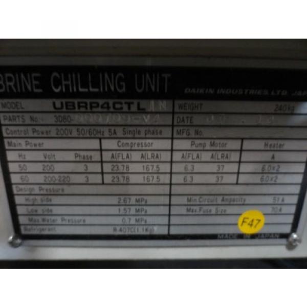 Daikin Comoros  3D80-000709-V4 Brine Chilling Unit ACRO UBRP4CTLIN Used As-Is #7 image