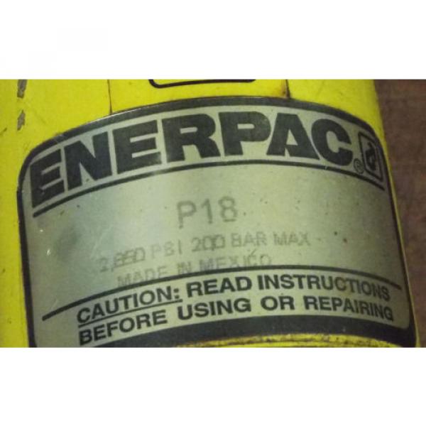 1 El Salvador  USED ENERPAC P18 w/ENERPAC RC-106 HYDRAULIC HAND PUMP ***MAKE OFFER*** #3 image