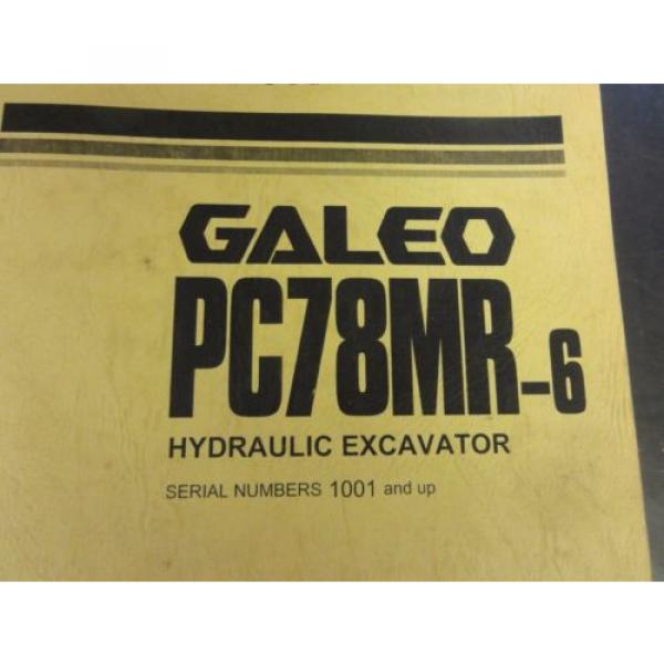 Komatsu Algeria  PC78MR-6 Hydraulic Excavator Parts Book #2 image