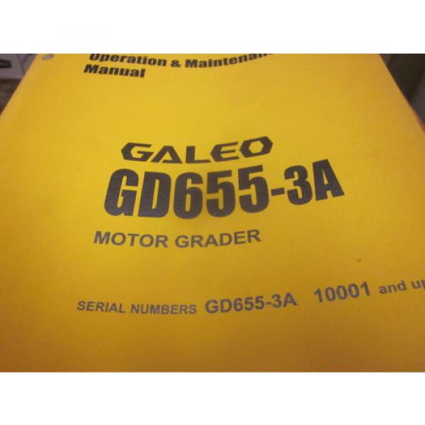 Komatsu Chile  GD655-3A Motor Grader Operation &amp; Maintenance Manual s/n 10001- #1 image