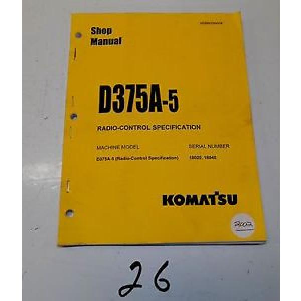 Komatsu Korea-North  D375A-5 Radio-Control Specification Service Printed Manual #1 image