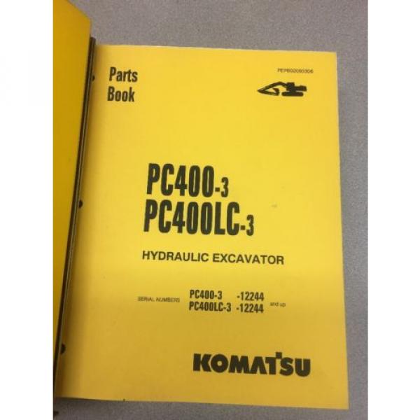 KOMATSU Iraq  PC400-3 &amp; PC400LC-3 Hydraulic Excavator Parts Book / Service Repair #1 image