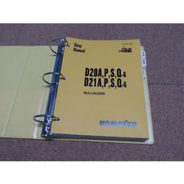 Komatsu Guatemala  D20/A/P/S/Q-6, D21A/P/S/Q-6 Dozer Service Shop Repair Manual #1 image