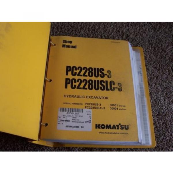 Komatsu Korea-South  PC228US-3 PC228USLC-3 Hyrdraulic Excavator Service Shop Repair Manual #1 image