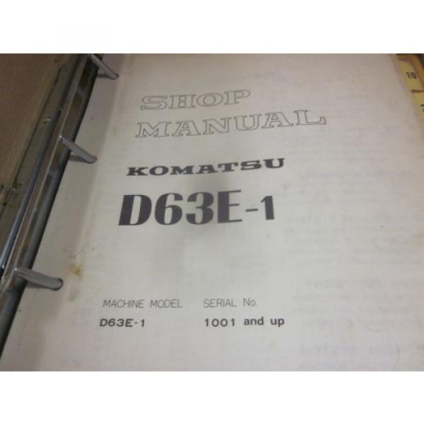 Komatsu Guam  D63E-1 Bulldozer Repair Shop Manual #2 image