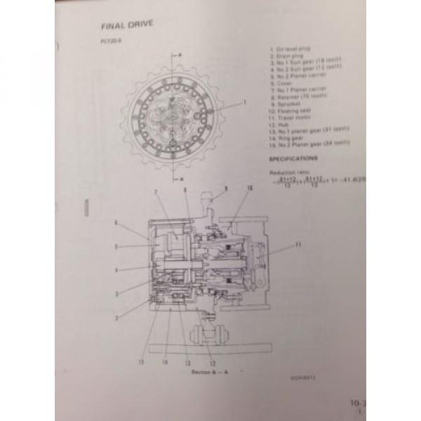 Komatsu Iceland  PC120-5 PC100-5 excavator Service Shop Manual #2 image